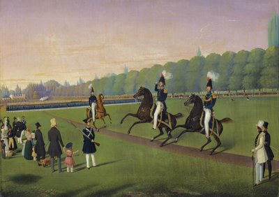 Parade des Burgermilitars de Hambourg, 1840 - Valentin Wassner